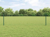 Welded Wire Fence 10 x 0.8 m PVC-Coated Steel Green 3336677