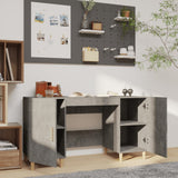 812766 Desk Concrete Grey 140x50x75 cm Engineered Wood