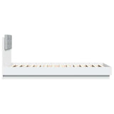 Bed Frame with Headboard White 90x200 cm Engineered Wood 3209940