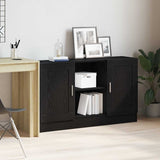Sideboard Black Oak 120 x 30.5 x 70 cm Engineered Wood 862521