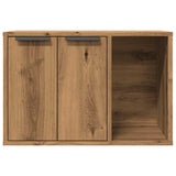 Cat Litter Box Enclosure Artisian Oak 60x40x40 cm Engineered Wood 857732