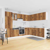 14 Piece Kitchen Cabinet Set Lucca Old Wood Engineered Wood 3314989