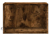 Wall-mounted Bedside Cabinets with LED Lights 2 pcs Smoked Oak 852084
