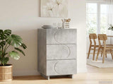 Sideboard Concrete Grey 33.5 x 34.5 x 75 cm Engineered Wood 8011516