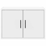 Garage Wall Cabinets 2 pcs White Engineered Wood 860644