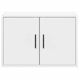 ZNTS Garage Wall Cabinets 2 pcs White Engineered Wood 860644