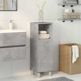 Bathroom Cabinet Concrete Grey 30x30x95 cm Engineered Wood 856136