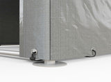 1.6 x 2.2m Garden Storage Shed Tent, with Accessories - Light Grey T3398P317789