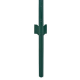 ZNTS Wire Mesh Fence with Posts Steel 25x2 m Green 144617