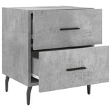Bedside Cabinet Concrete Grey 40x35x47.5 cm Engineered Wood 827348