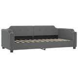 Daybed with Trundle and Drawers Dark Grey 90x190 cm Fabric 3197712