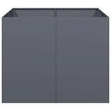 Planter Anthracite 100x100x80 cm Steel 860824