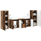 Bathroom Furniture Set 5 pcs Old Wood 33 x 34.5 x 100 cm 3406001