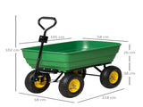 125 Litre Large Garden Cart Heavy Duty 4 Wheel Trolley Dump Wheelbarrow Tipping Truck Trailer T3398P317721