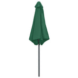 Garden Parasol with Aluminium Pole 270x246 cm Green 47344