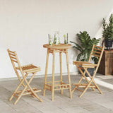 3 Piece Outdoor Bar Set Foldable Bamboo 4108231
