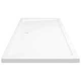 ZNTS Rectangular ABS Shower Base Tray White 70x120 cm 148905
