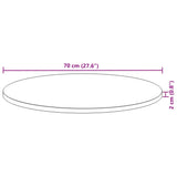 Table Top Round 70x2 cm Solid Wood Acacia 4008697