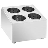 Cutlery Holder 4 Grids Square Stainless Steel 51229