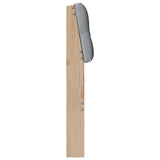 Upholstered Headboard Light Grey 100 cm Solid Pine Wood 879189