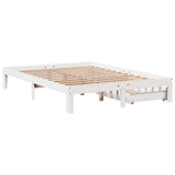 Bed Frame with Drawers without Mattress White 150x200 cm King Size 3301951