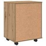 Rolling Cabinet Artisan Oak 46x36x59 cm Engineered Wood 856661