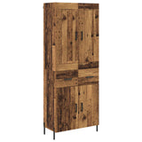 Highboard 2 pcs Old Wood Engineered Wood 3415669