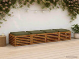 4-Piece Seat Cushions VUGHT 4 pcs 100% Polyester Olive Green 946267