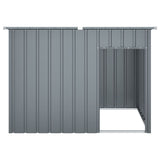 Dog House with Roof Anthracite 153x91x110 cm Galvanised Steel 172572