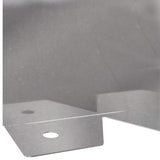 Lawn Edging 30 pcs 102 x 10 x 4 cm Steel Silver 8008756