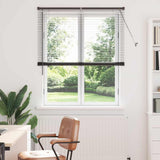 Venetian Blinds Height Adjustable Black 175 x 120 cm Aluminium 42006151