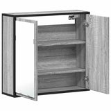 Bathroom Mirror Cabinet Grey Sonoma 65x20x60 cm Engineered Wood 849257