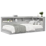 Bookcase Bed Grey sonoma 75 x 190 cm Engineered wood 3335758