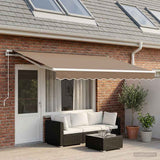 Awning Replacement Fabric Taupe 5 x 3 m Polyester 964807