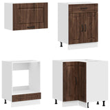 Kitchen Unit KALMAR 8 pcs Brown Oak Engineered Wood 3438454
