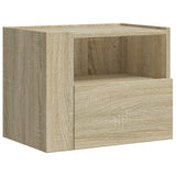 Wall-mounted Bedside Cabinets 2 pcs Sonoma Oak 45x30x35 cm 848316