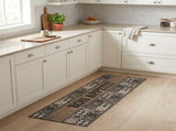 Kitchen Rug Grey Bon Appetit 300 x 60 cm 100% Polyamide 42045724