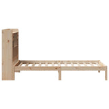 Bookcase Bed without Mattress 75x190 cm Small Single Solid Wood Pine 3321610