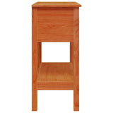 Console Table Wax Brown 75 x 35 x 75 cm Soild Pine Wood 869934