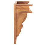 ZNTS Wall Mounted Coat Rack 80x16.5x35 cm Solid Teak Wood 332855