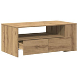 Coffee Table Artisan Oak 102 x 55 x 43.5 cm Engineered Wood 862732