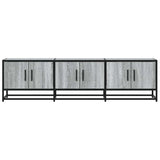 TV Cabinet Grey Sonoma 150x35x41 cm Engineered Wood and Metal 848862