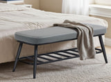 Leather Shoe Storage Bench 89508448