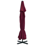 Garden Parasol with Aluminium Pole 500 cm Bordeaux Red 44476