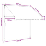 Manual Retractable Awning Beige 400 cm 42037036