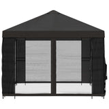 Garden Gazebo with Sidewalls 4 x 3 m Anthracite 900387