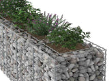 Gabion Raised Bed 2 pcs Silver 250 x 50 x 80 cm 3422231