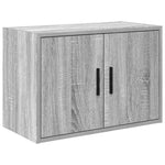 ZNTS Garage Cabinets 2 pcs Grey Sonoma Engineered Wood 3328283