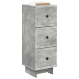 Drawer Cabinet Concrete Grey 33 x 34.5 x 90 cm Engineered Wood 893928