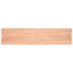 Bathroom Countertop Light Brown 220x50xcm Treated Solid Wood 3156182